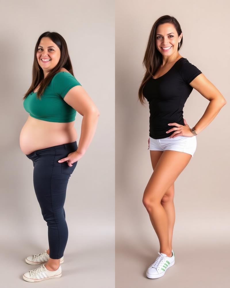 Sarah M. weight loss transformation